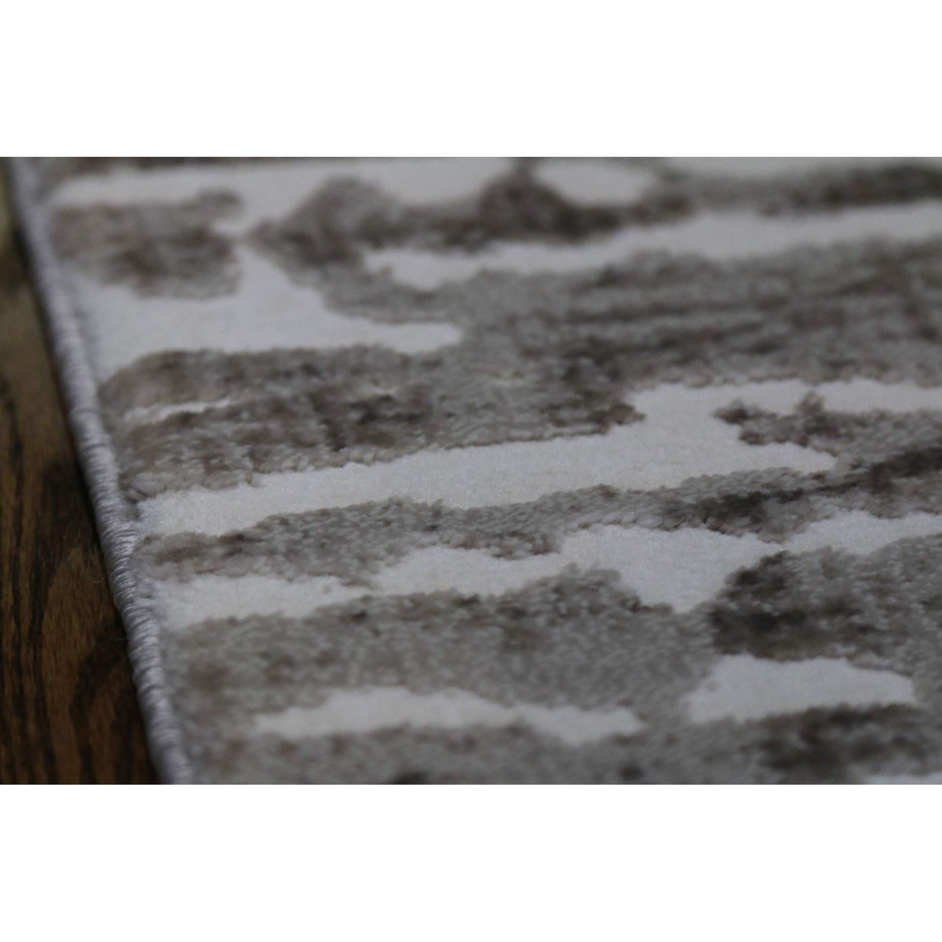 Sofia 3D Textured Brown Striped Rug