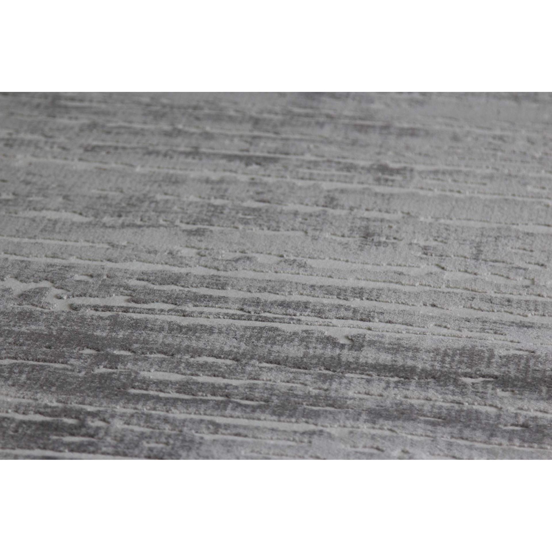 Sofia 3D Textured Gray Striped Rug