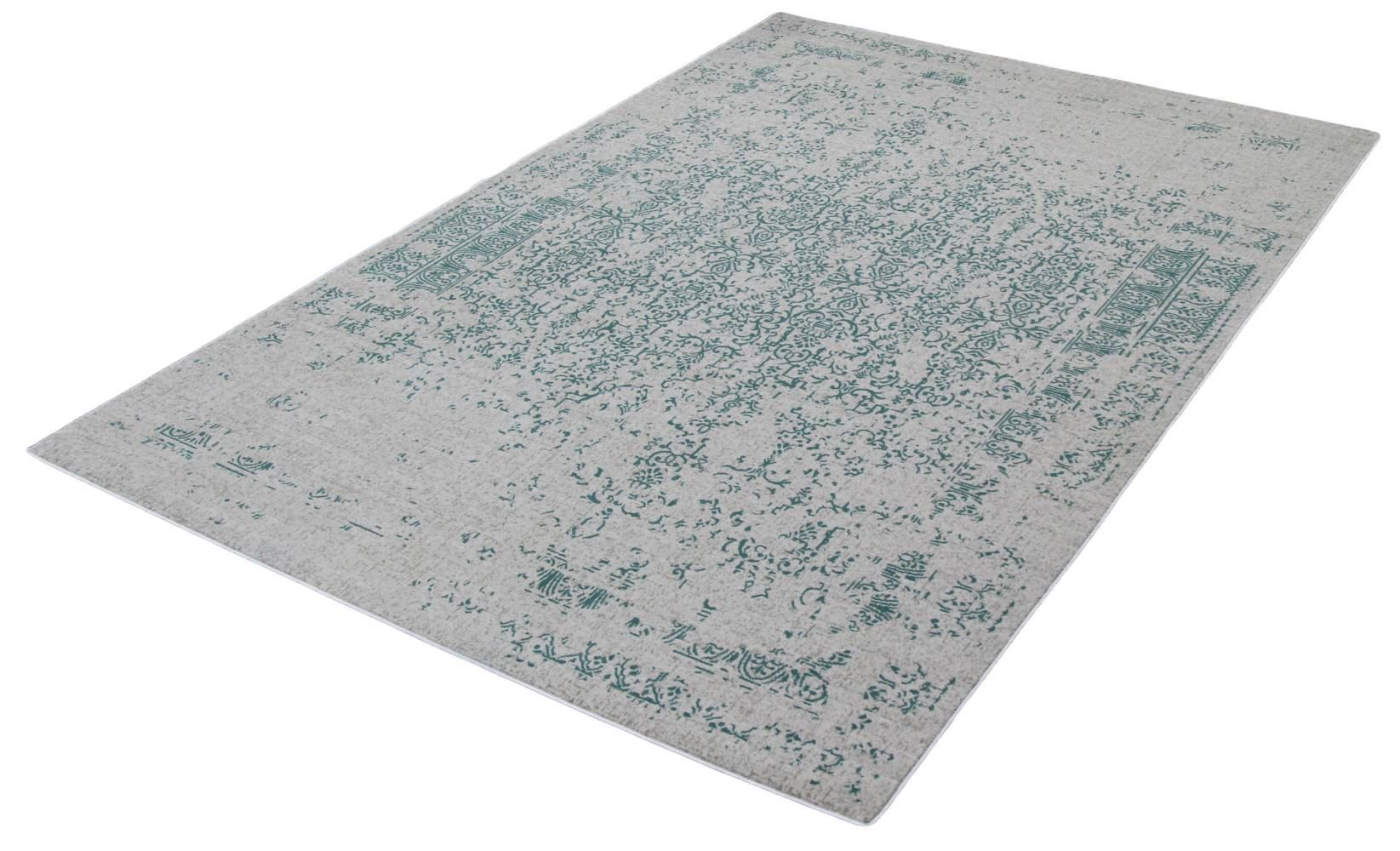 Pacific Turkish Distressed Teal Rug