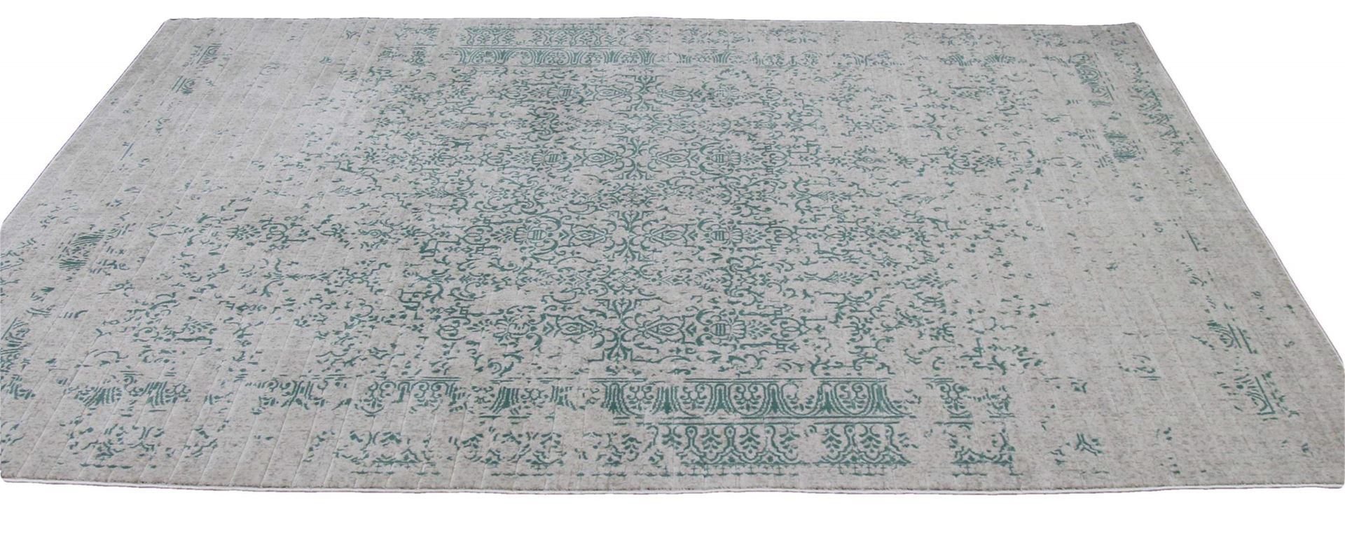 Pacific Turkish Distressed Teal Rug