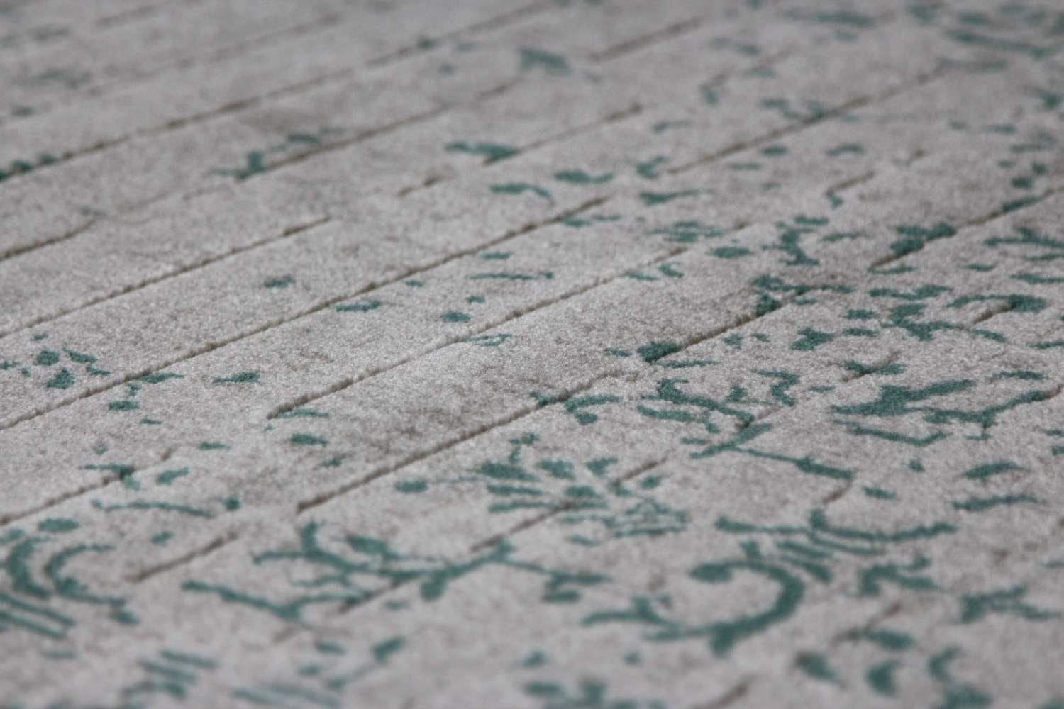 Pacific Turkish Distressed Teal Rug