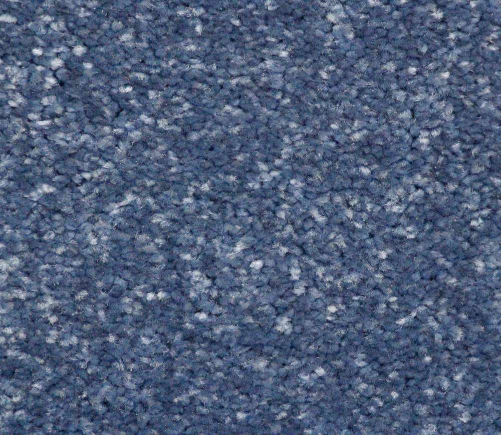 Solid Plain Dense Rug Blue