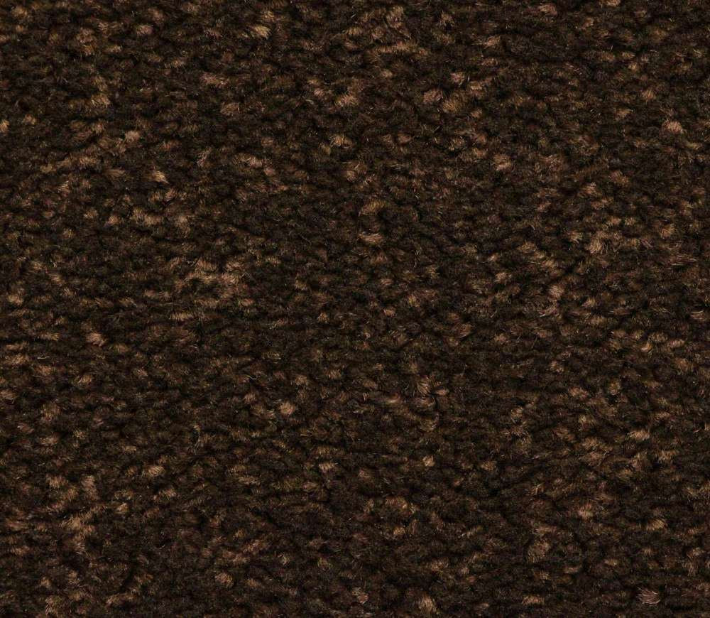 Solid Plain Dense Rug Brown