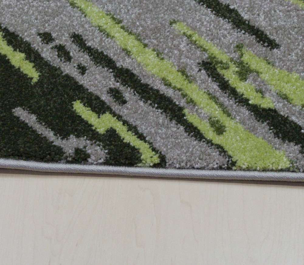 Striated Stripes Rug Green
