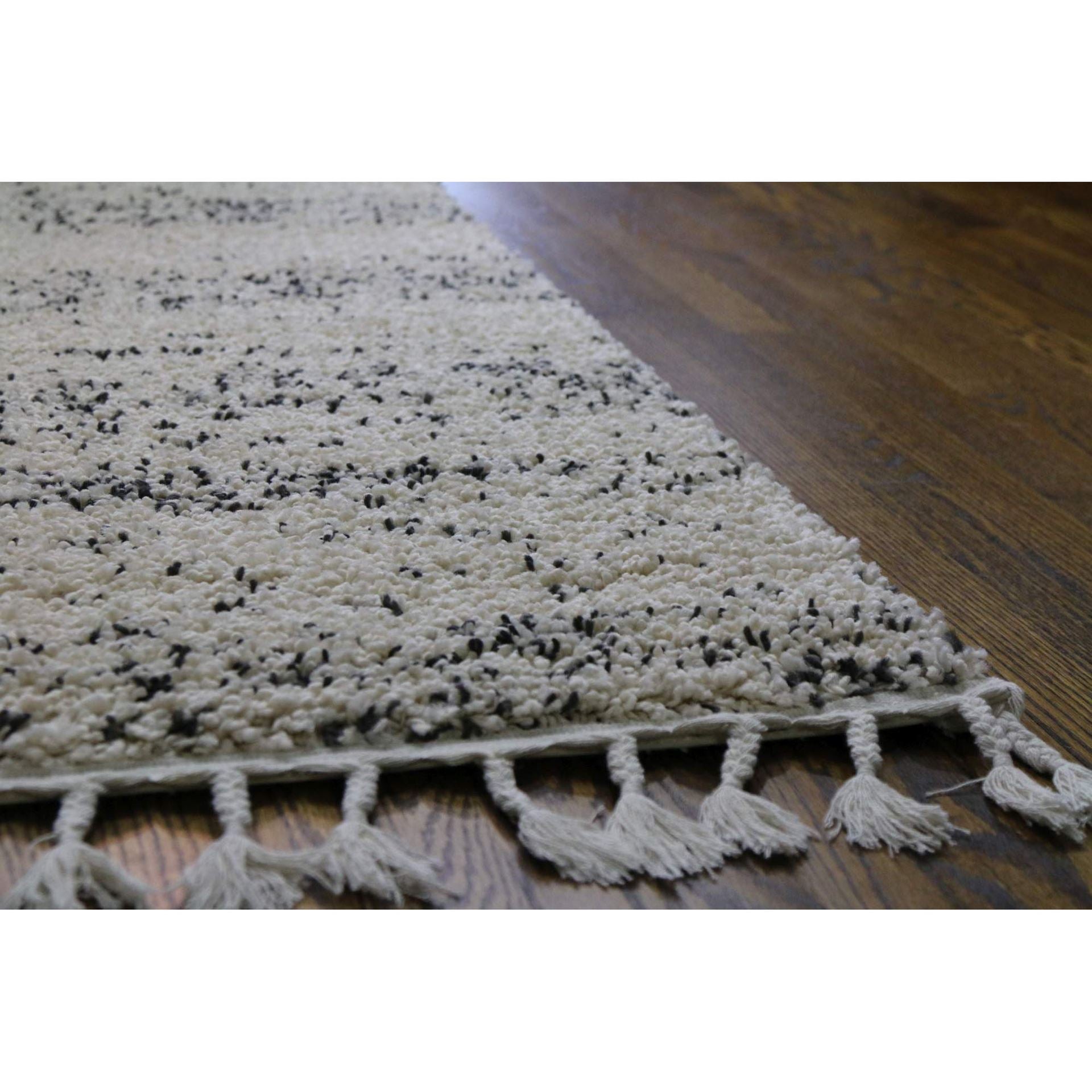 Tassel Plush Shag Abstract Rug