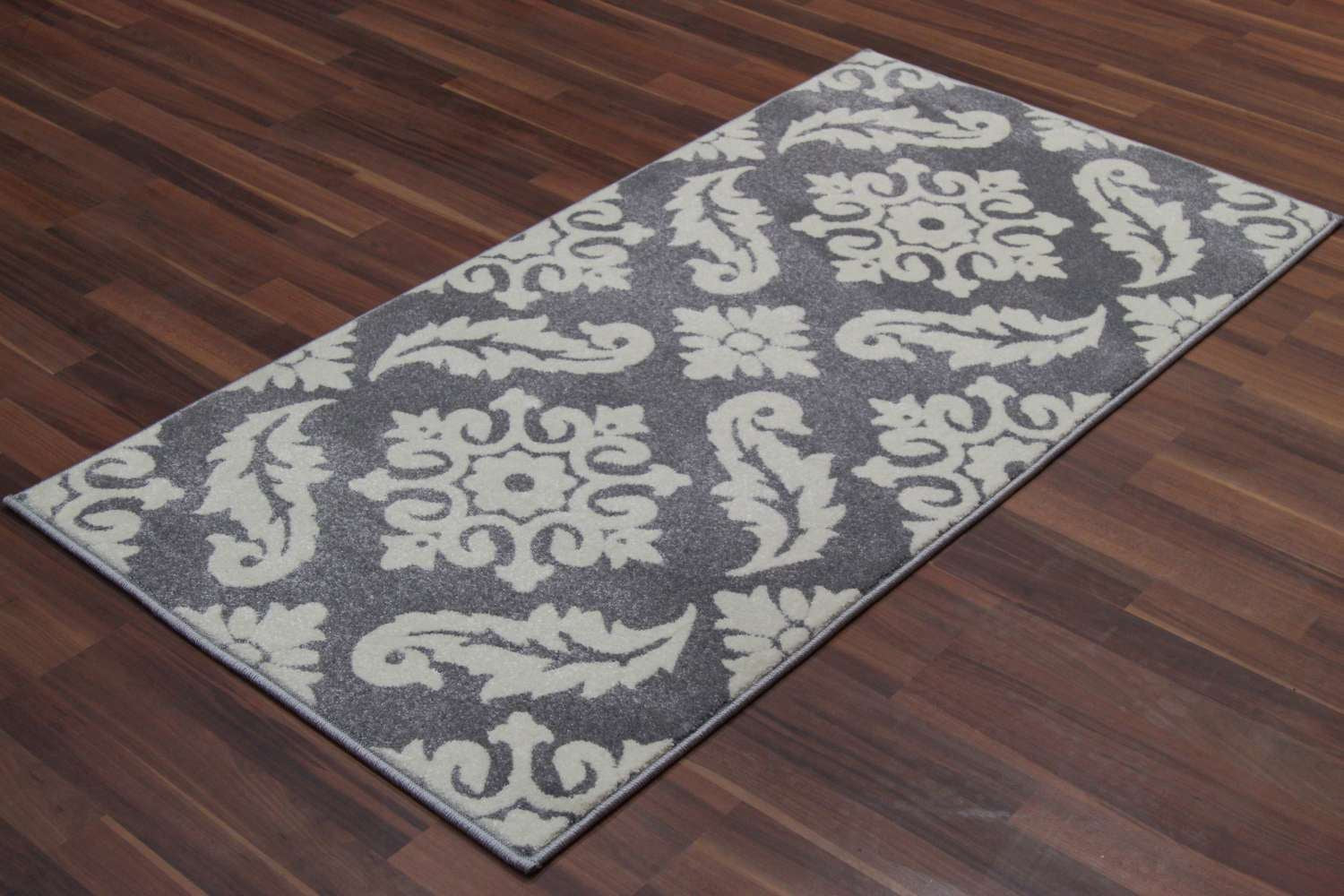 Transitional Floral Gray Rug