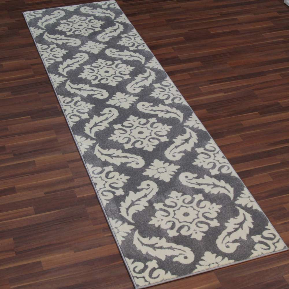 Transitional Floral Gray Rug