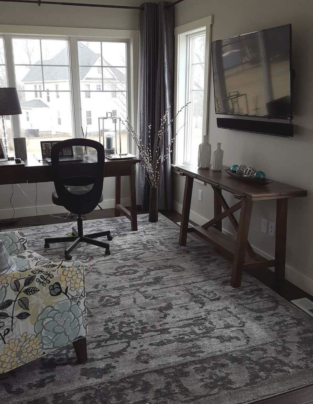 Vintage and Faded Look Gray Rug