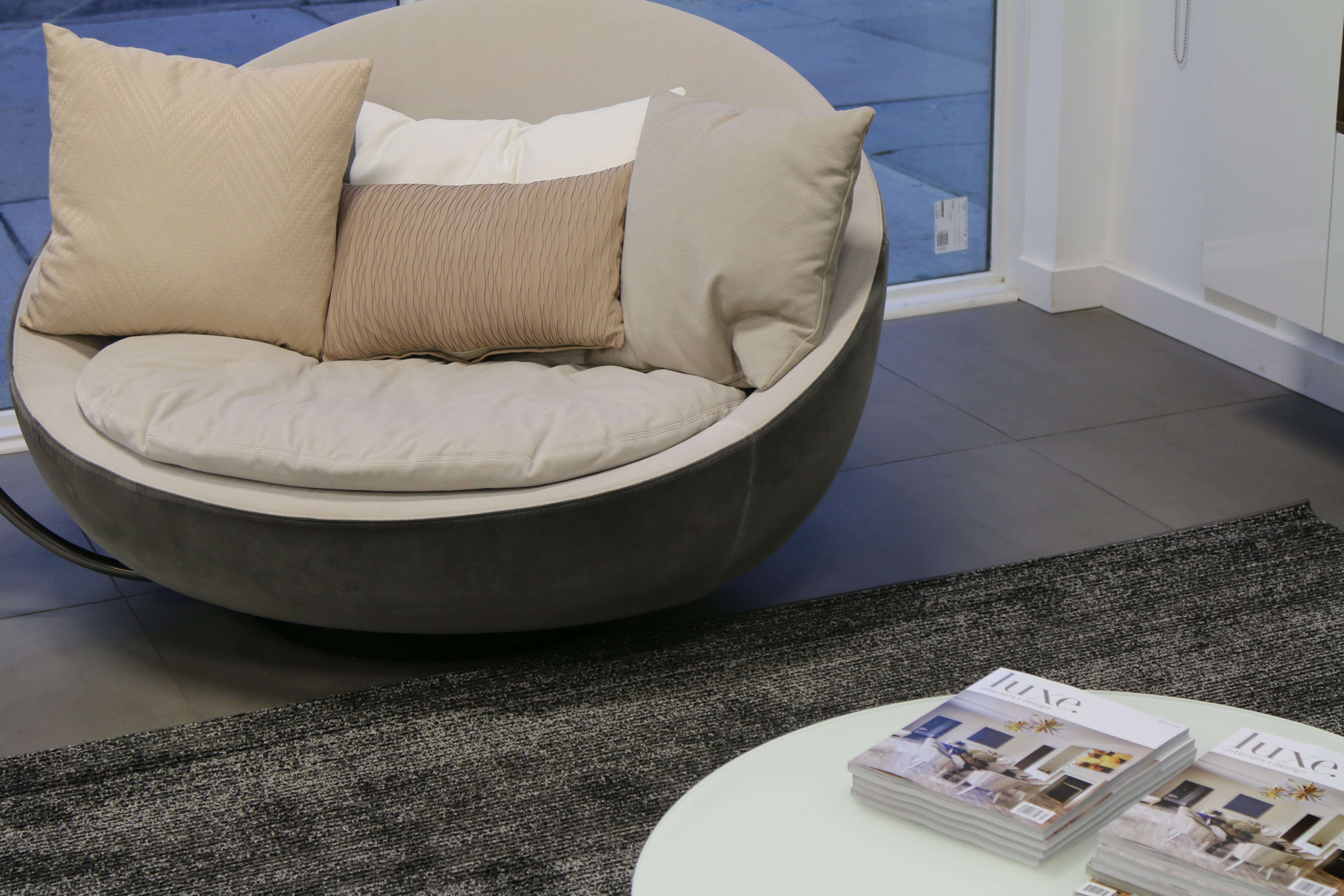 Subtle Striped Gray and Black Rug