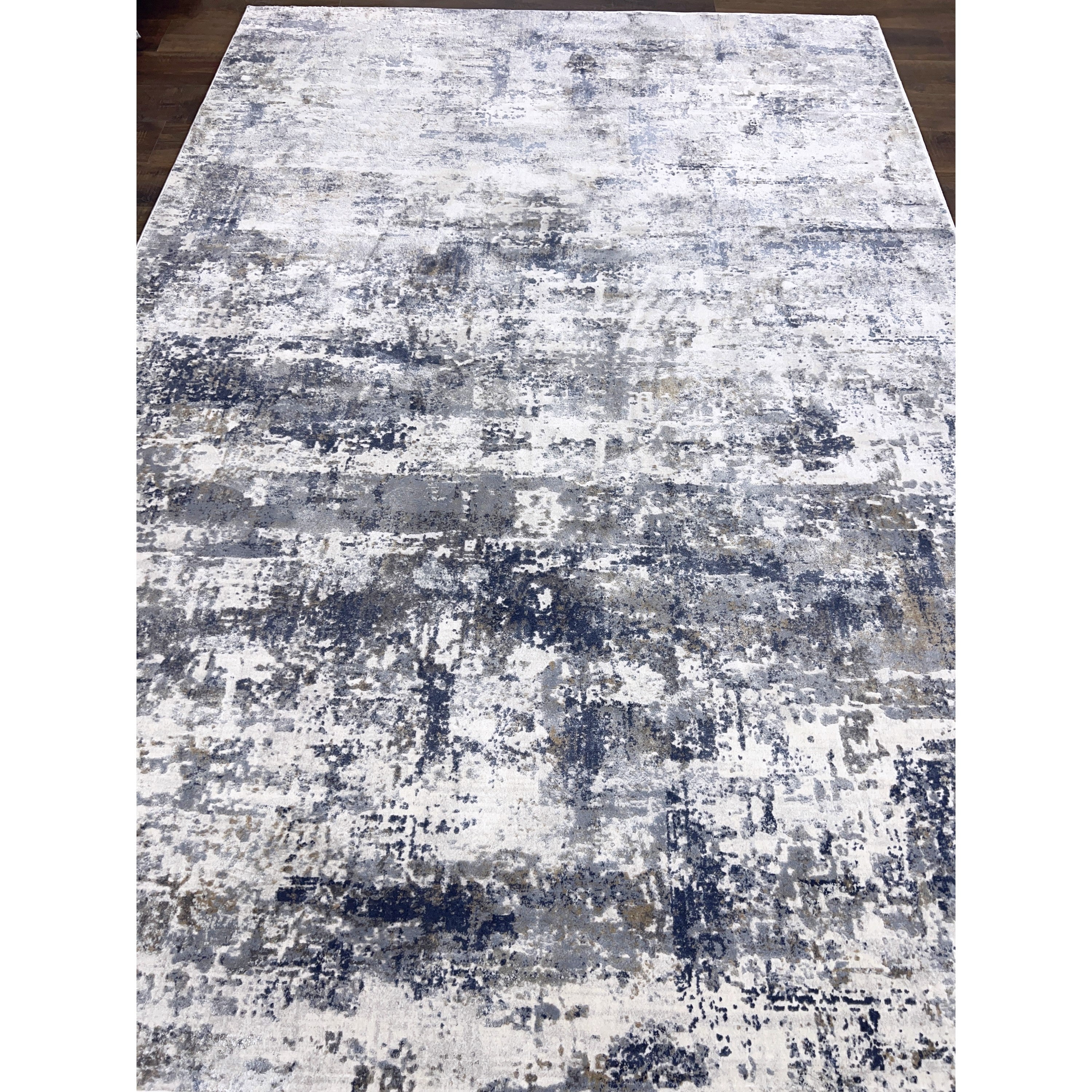 Exquisite Gray, Blue Abstract Rug