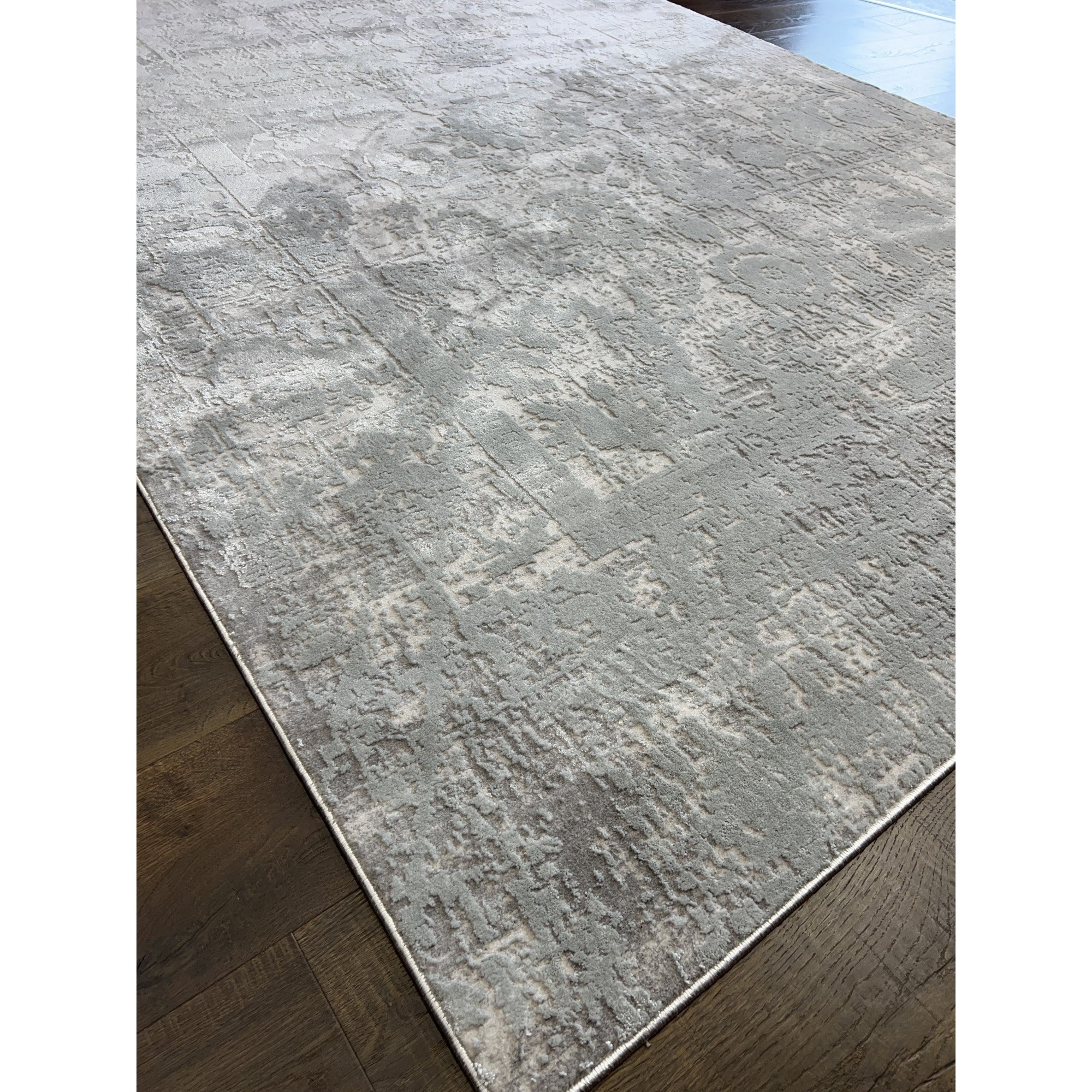 Exquisite Silver, Gray Oushak Rug