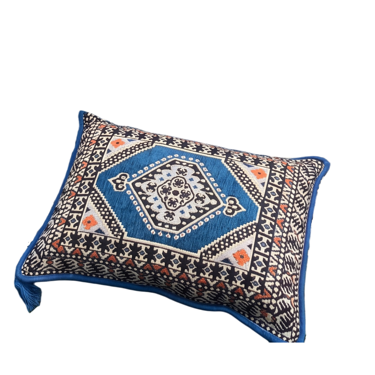 Blue Loveseat Sofa Set, Turkish Palace Floor Seating Majlis Modular Couch Set