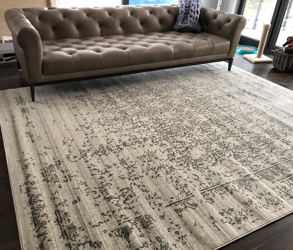 Pacific Turkish Distressed Rug with Subtle Light Gray