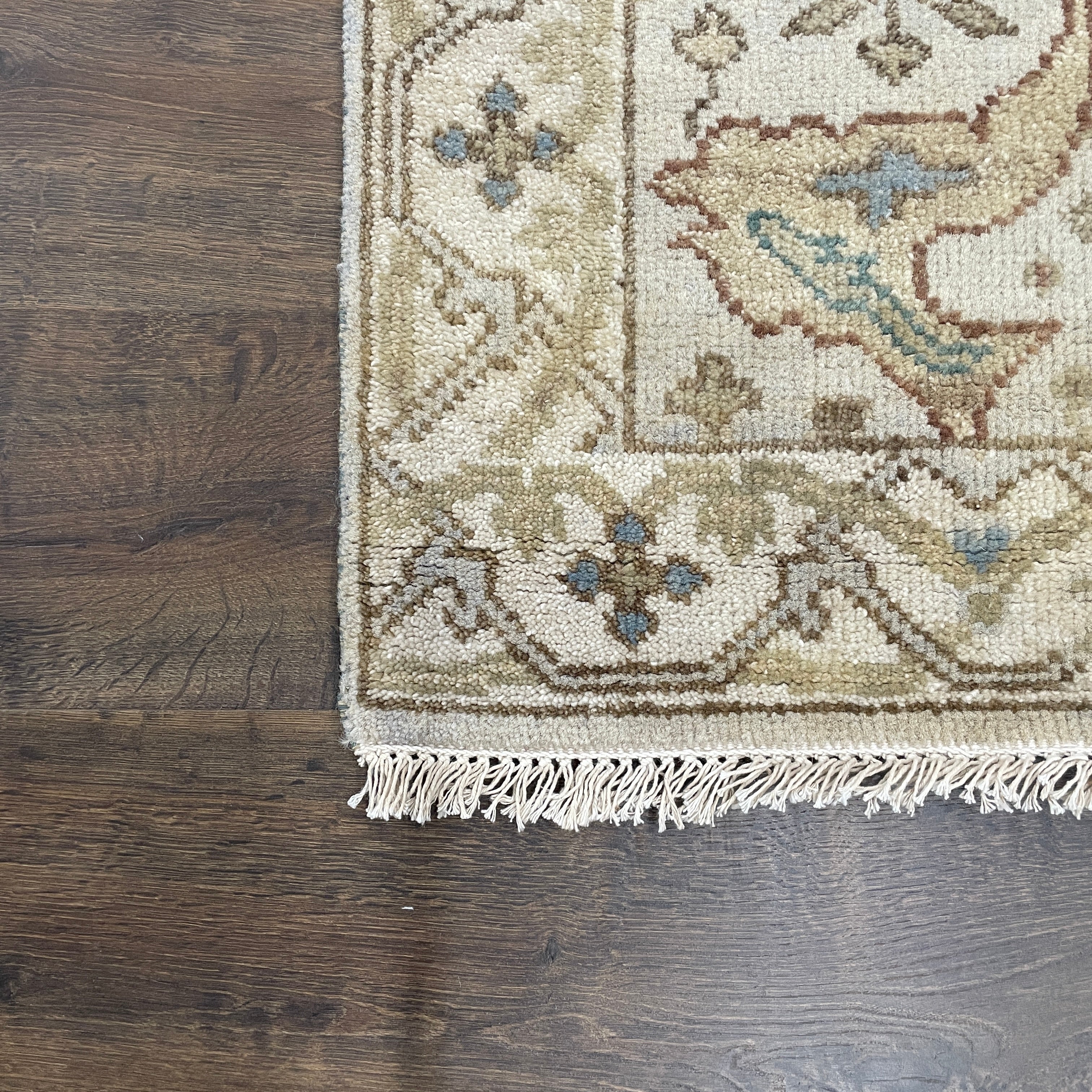 2x8 Hand-Knotted Wool Runner Rug, 2'7" x 8' Vintage Oushak Style Hallway Runner