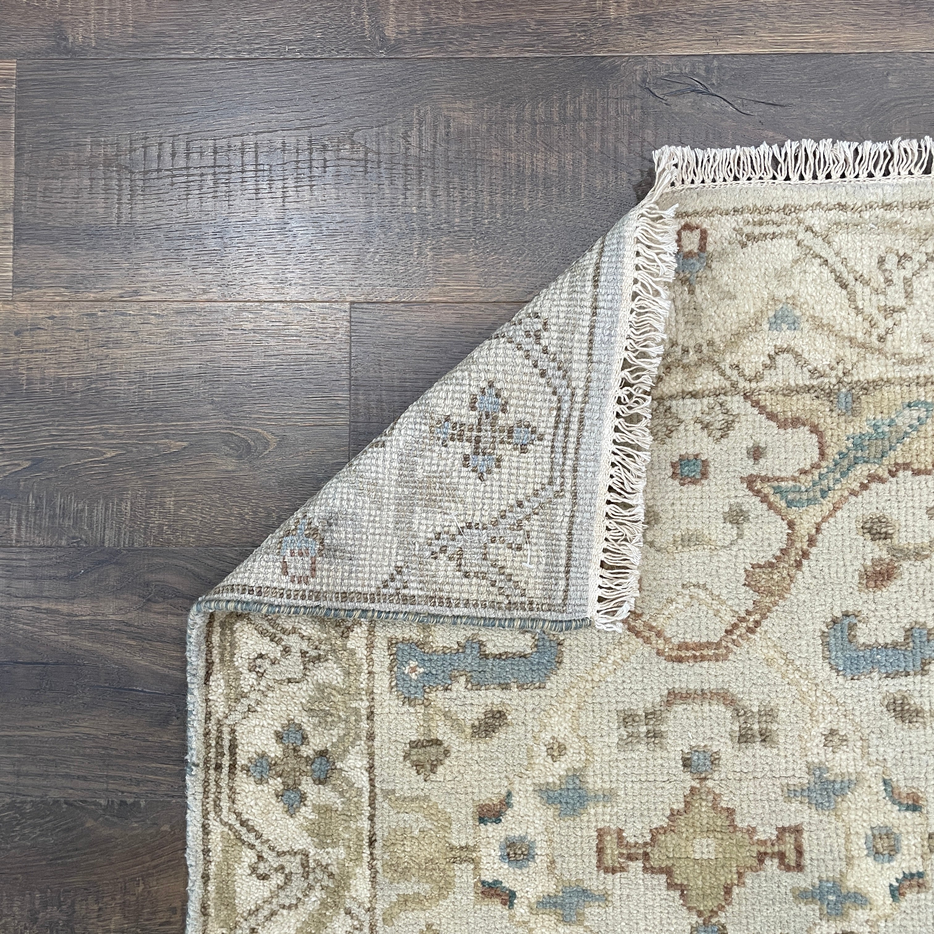 2x8 Hand-Knotted Wool Runner Rug, 2'7" x 8' Vintage Oushak Style Hallway Runner