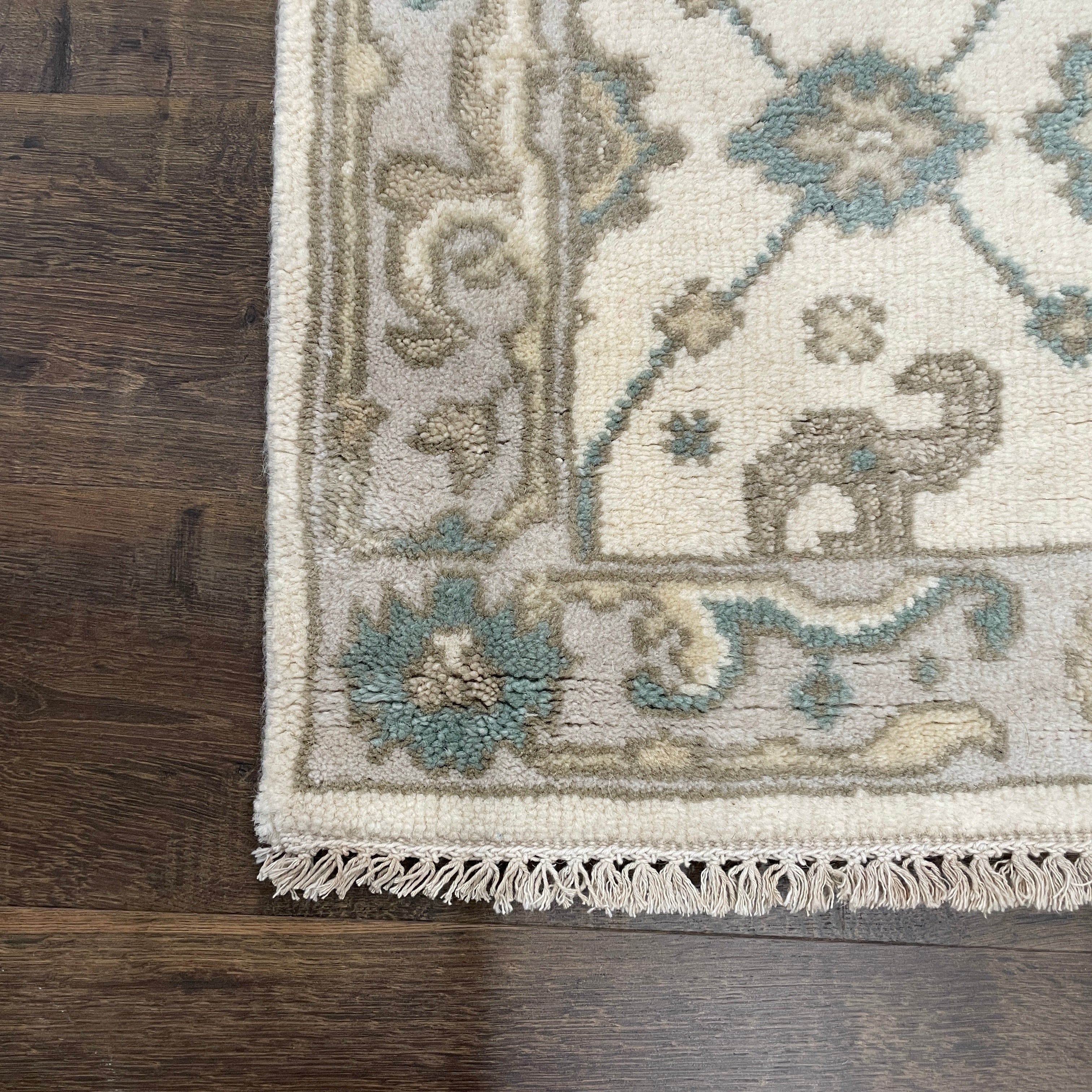 2x10 Hand-Knotted Wool Runner Rug, 2'8" x 9'9" Vintage Oushak Style Hallway Runner