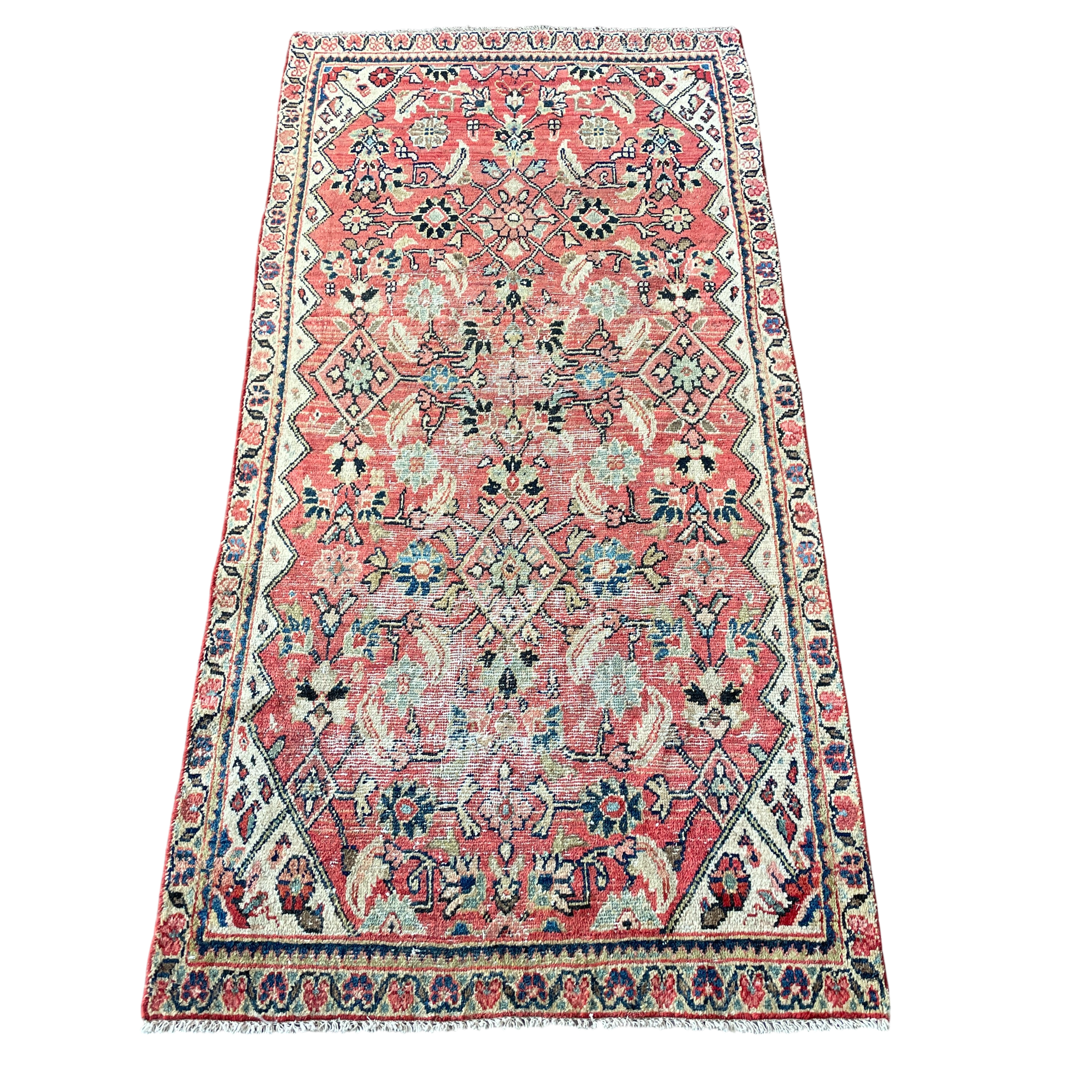 Vintage-Style 3'x6' Handmade Wool Rug