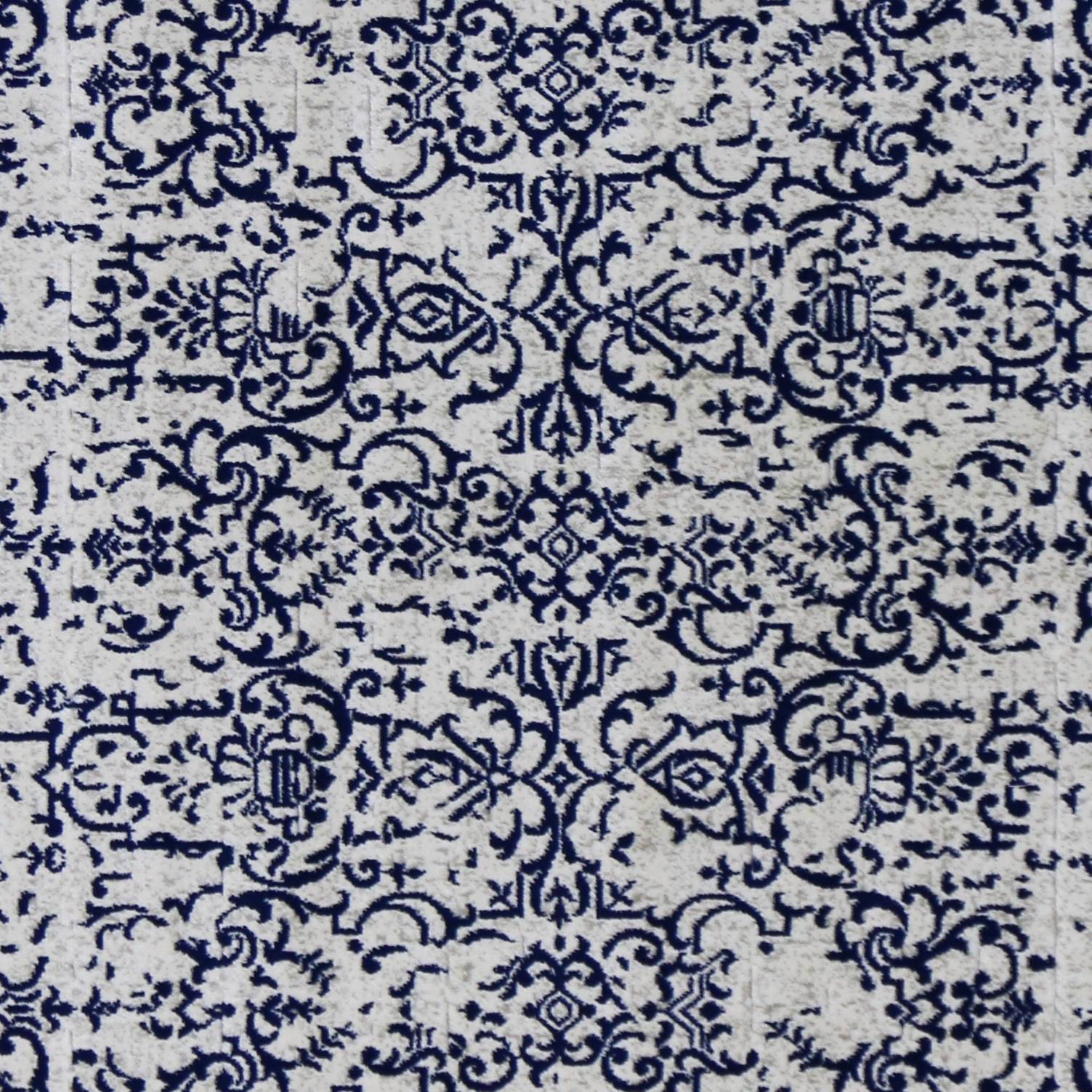 Pacific Turkish Distressed Rug with Light Gray and Blue