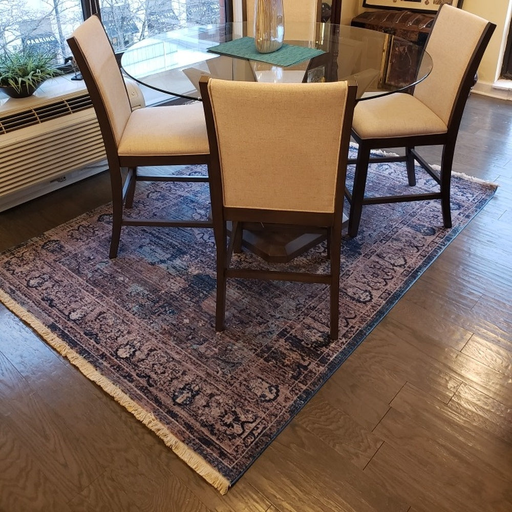 Picasso Blue Distressed Rug