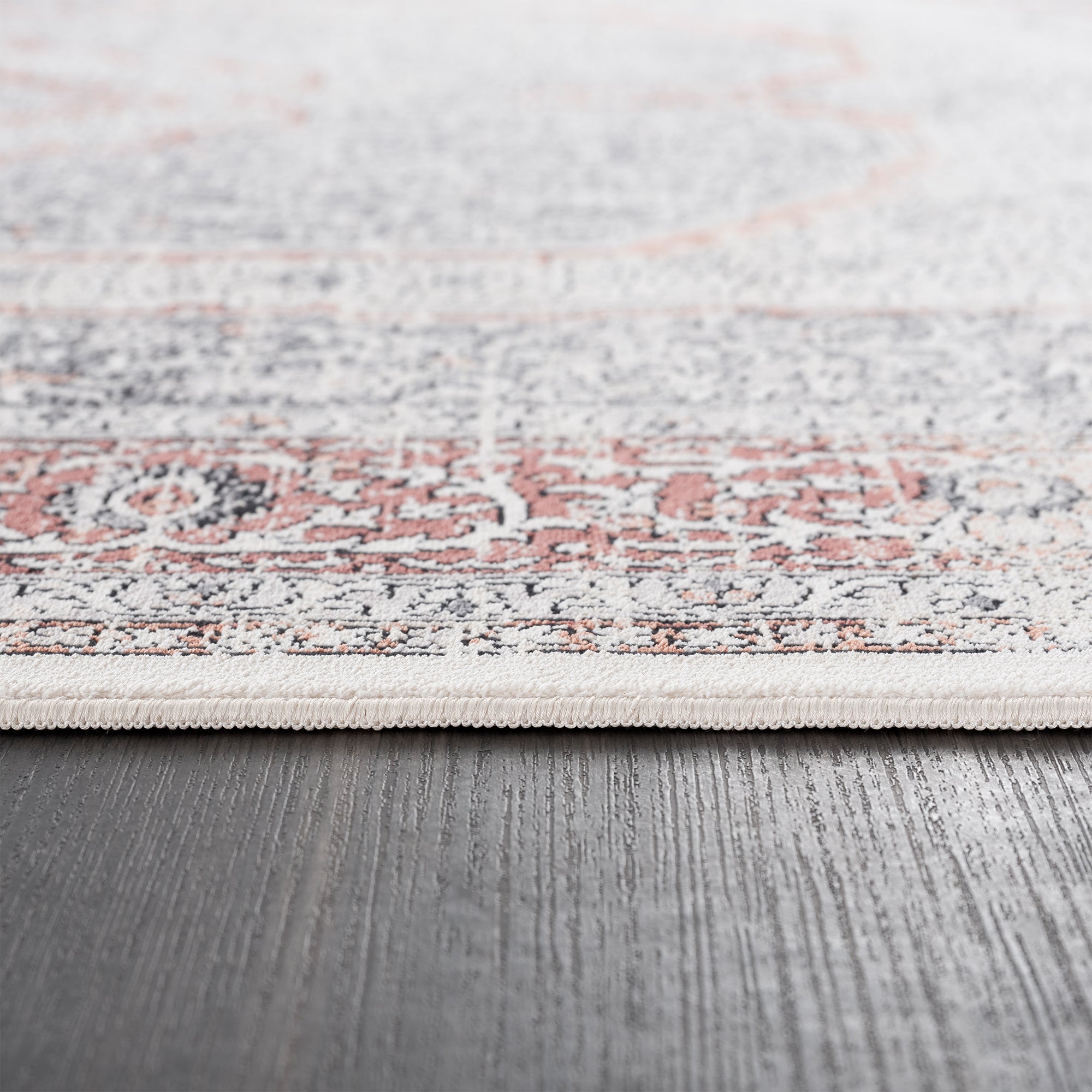 Smyrna Luxurious Turkish Medallion Rug in Orange and Blue