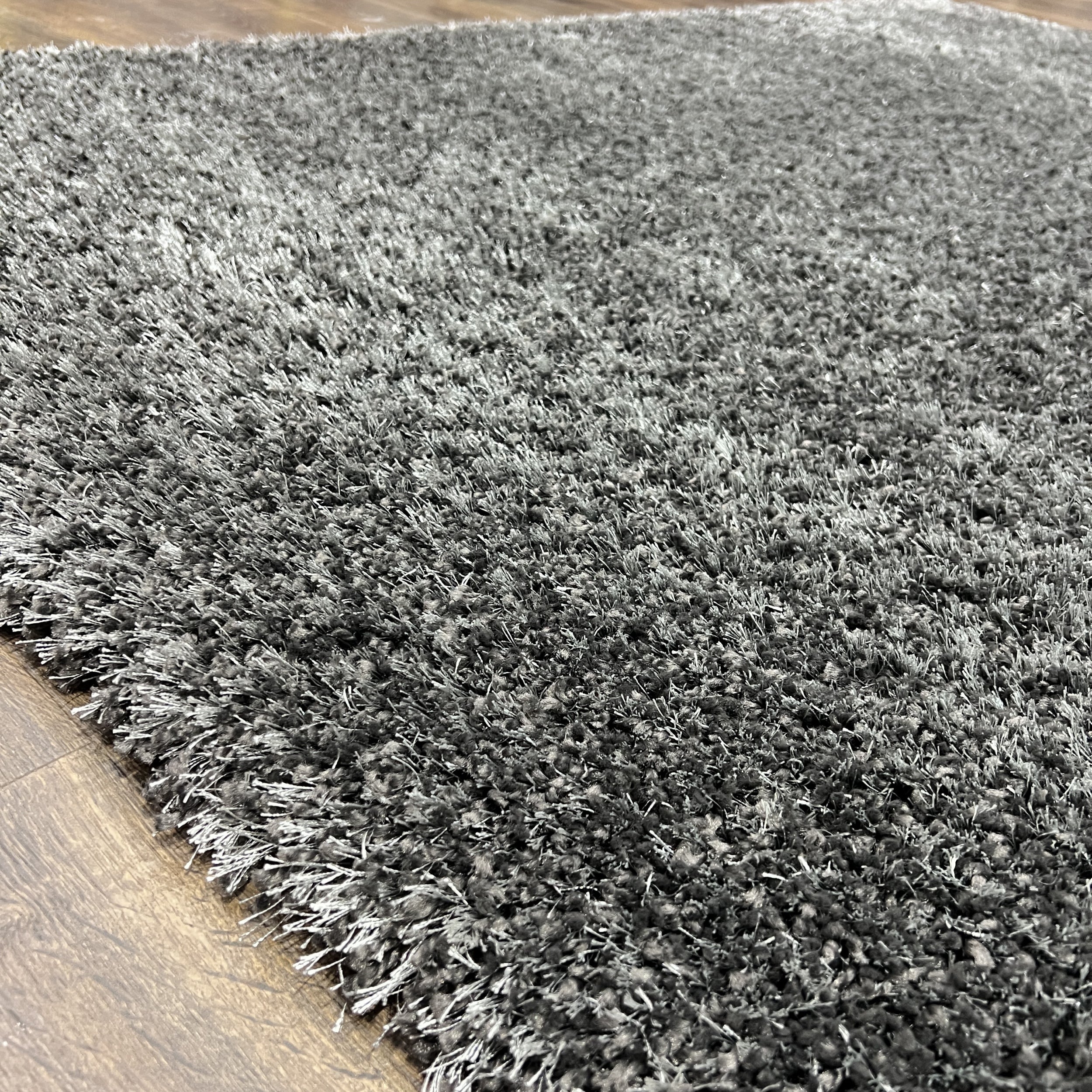 Supershine Ultra Soft Charcoal Dark Gray Shag Rug