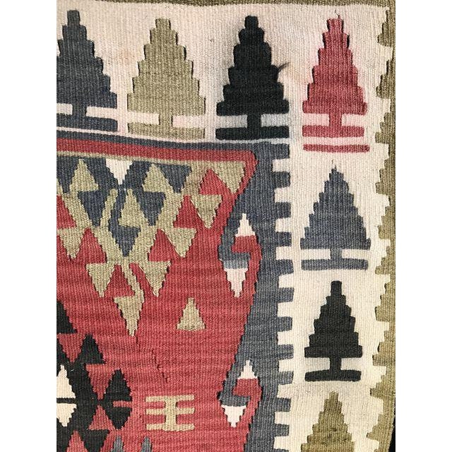 4x6 Kilim Rug Nomad Falt-Woven Handmade Turkish Rug, 3'7"x5'8"