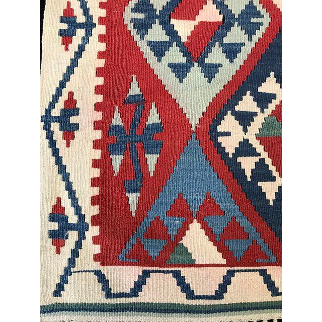 Vintage Handmade Turkish Kilim Rug - 3'5''x5'1''