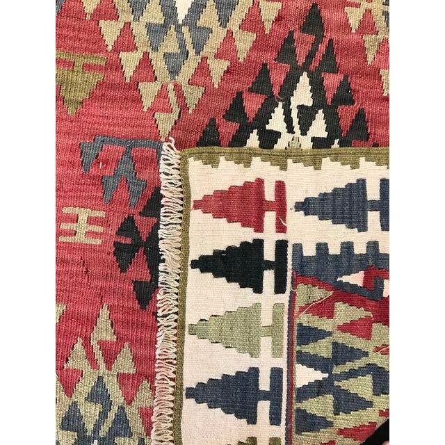 4x6 Kilim Rug Nomad Falt-Woven Handmade Turkish Rug, 3'7"x5'8"