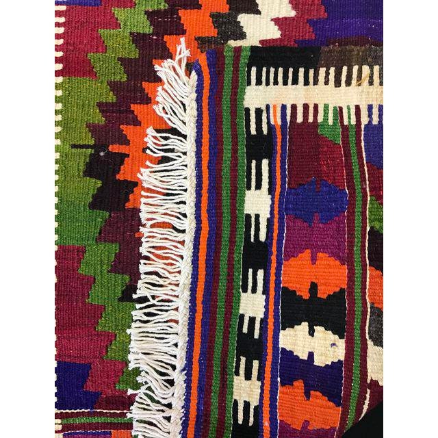 3X5 Turkish Handmade Wool Kilim Rug- 2'8'' x 4'5''