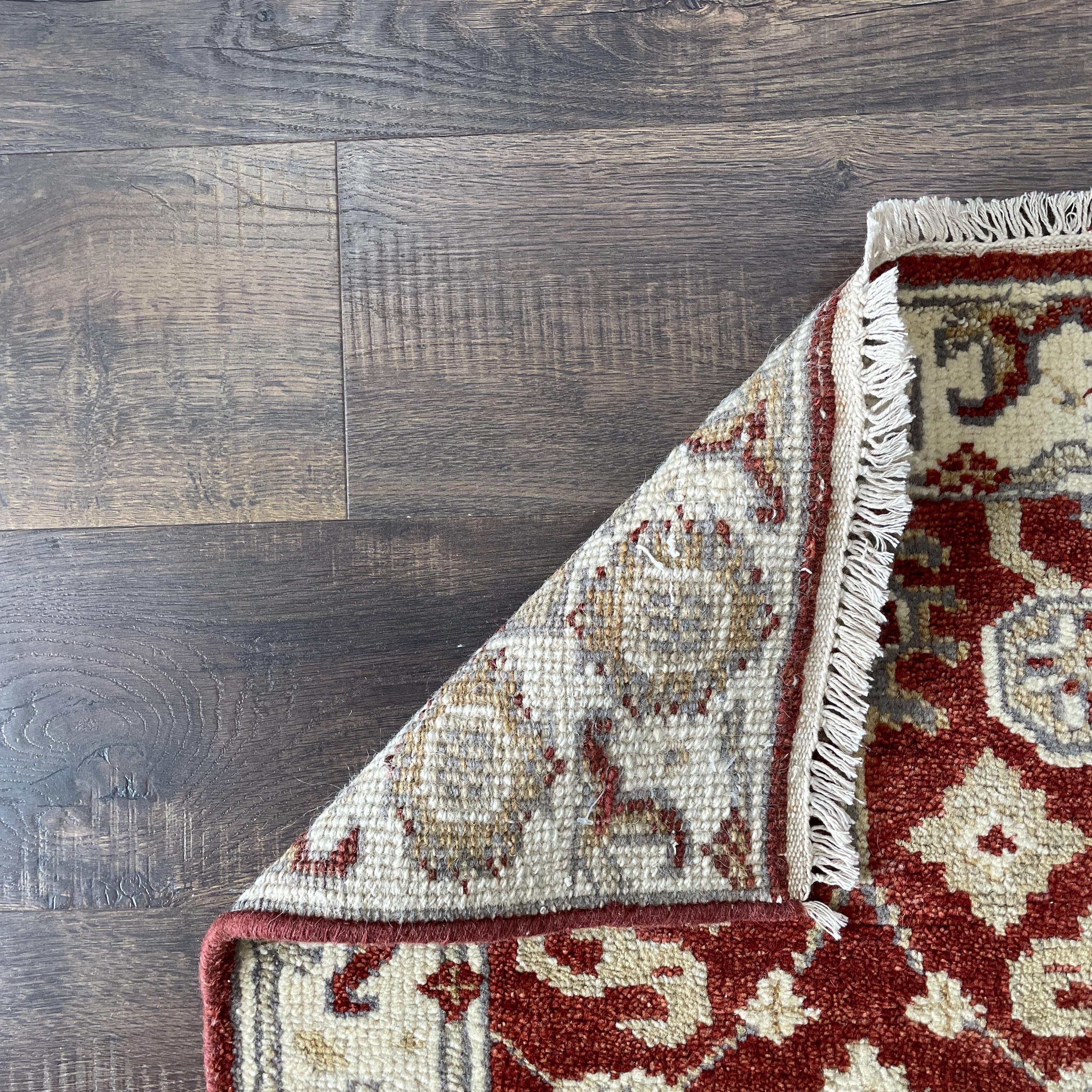 Handmade Wool Accent Rug (2'x3"): Small Bohemian Rug