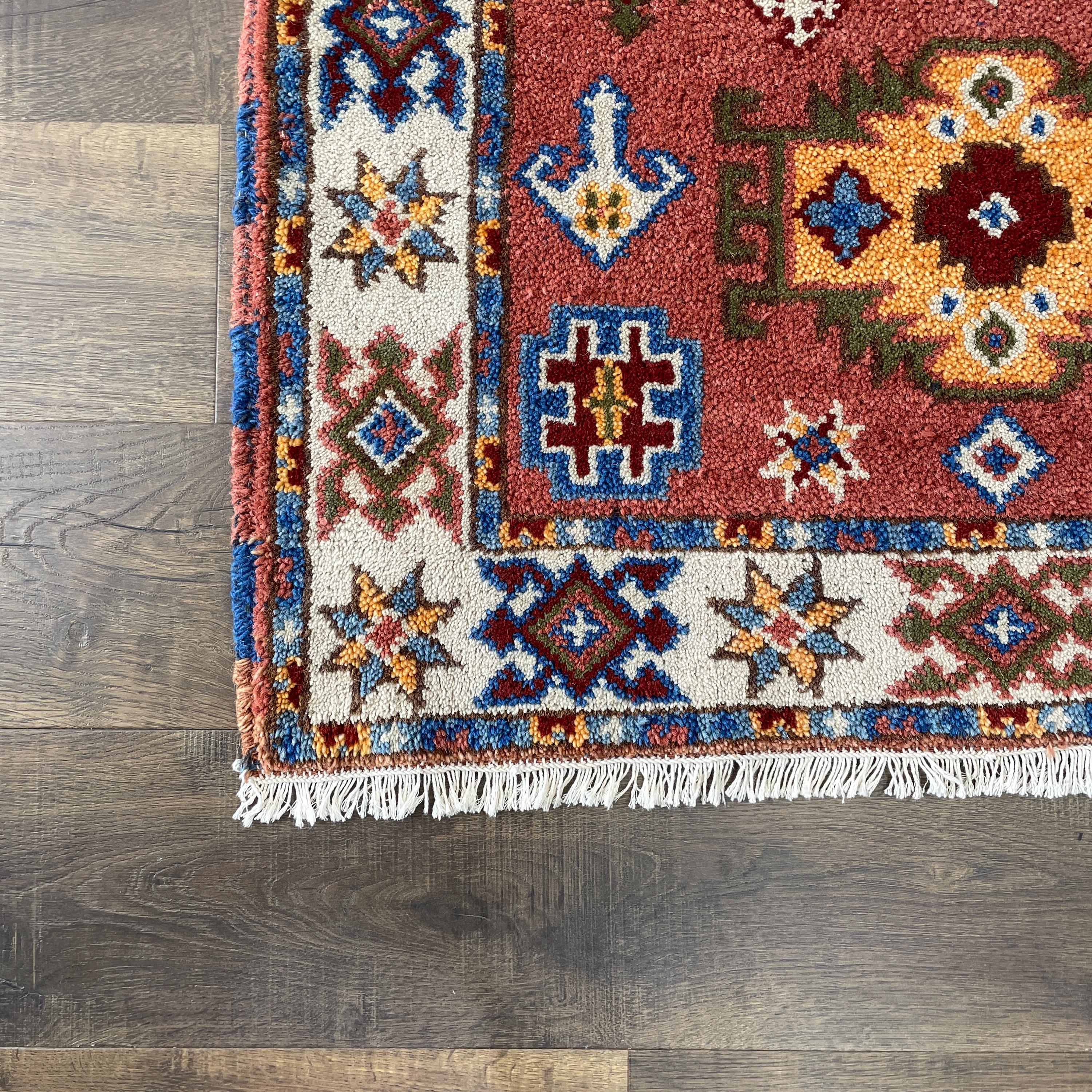 3'x5' Handmade Tribal Wool Rug