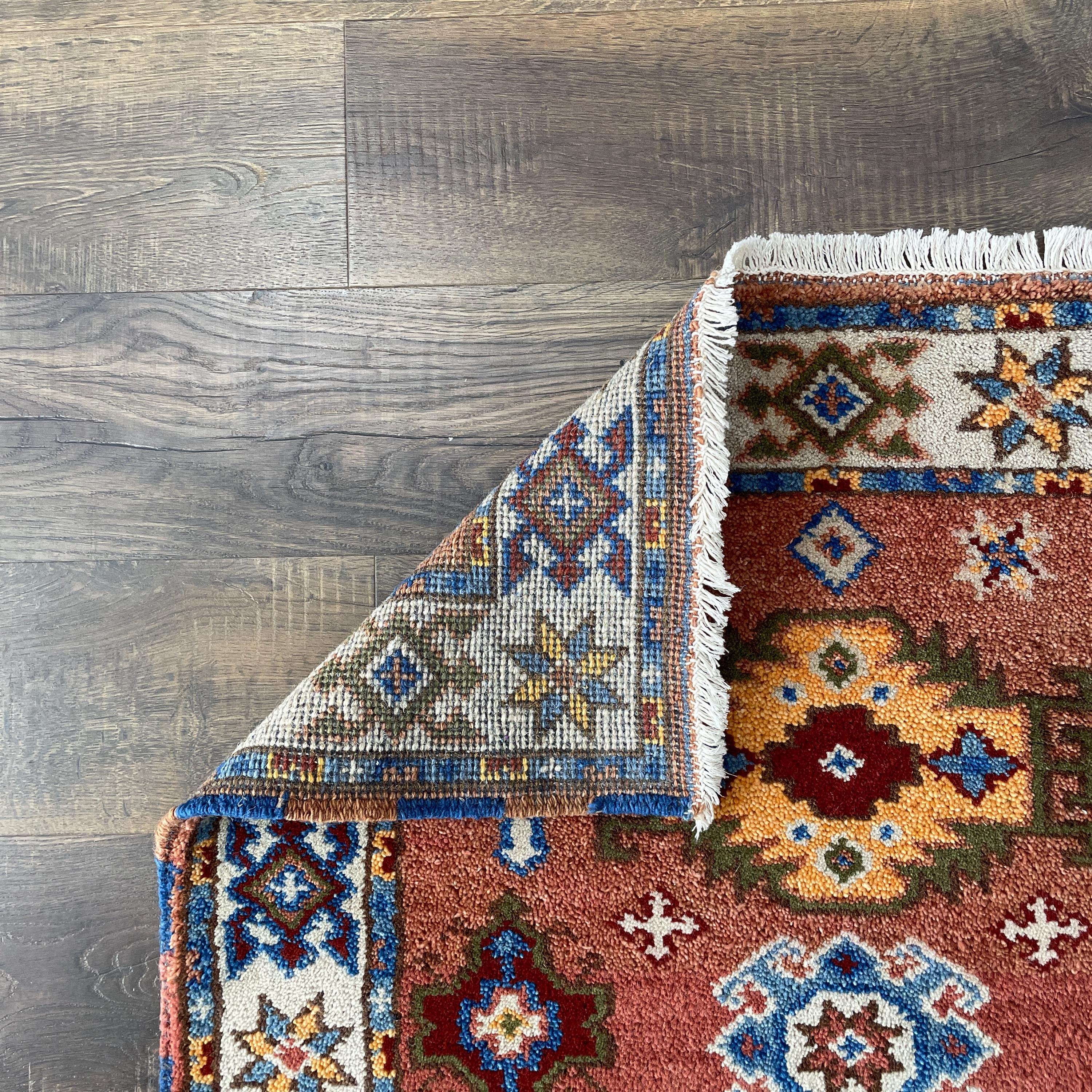 3'x5' Handmade Tribal Wool Rug