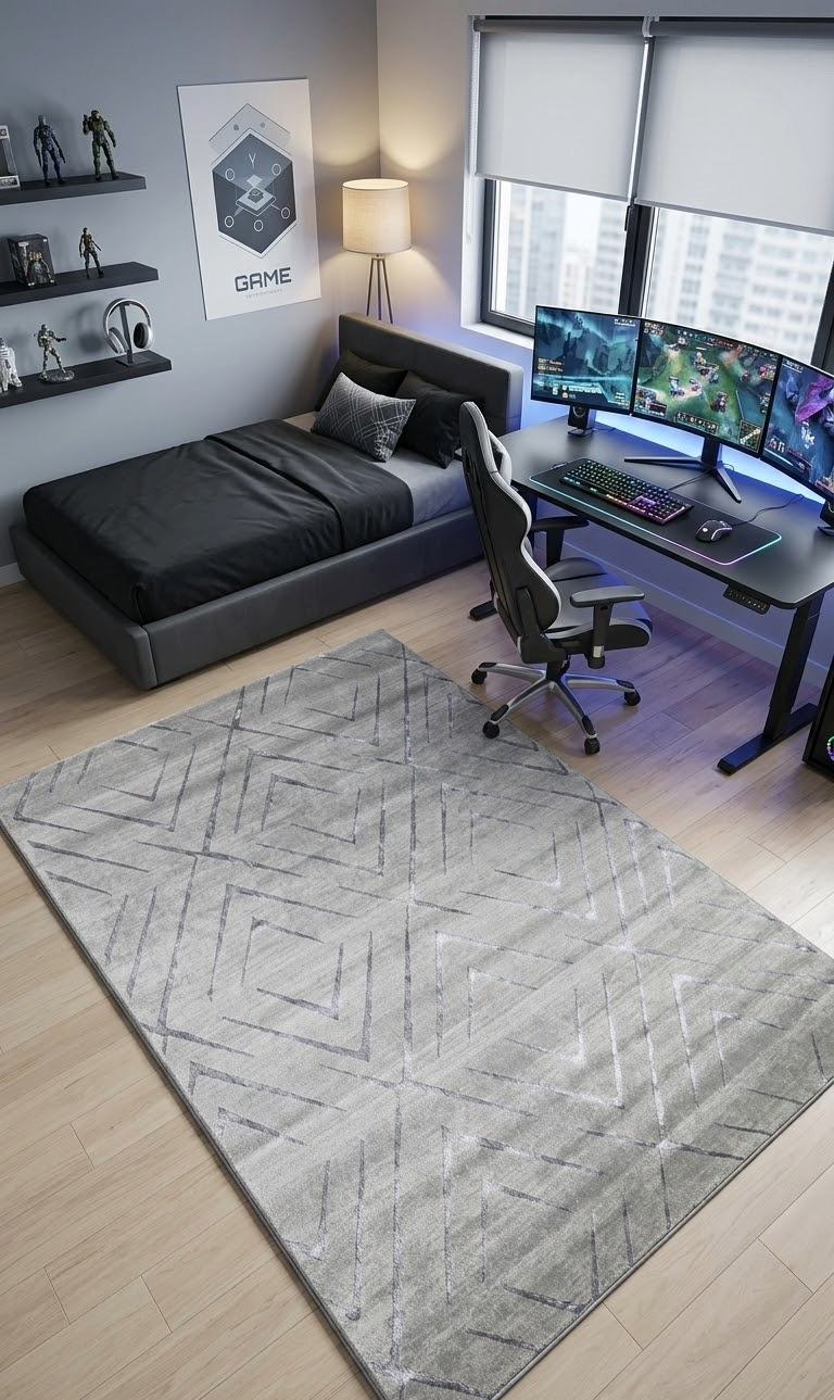 Shimmer Diamond Trellis Rug