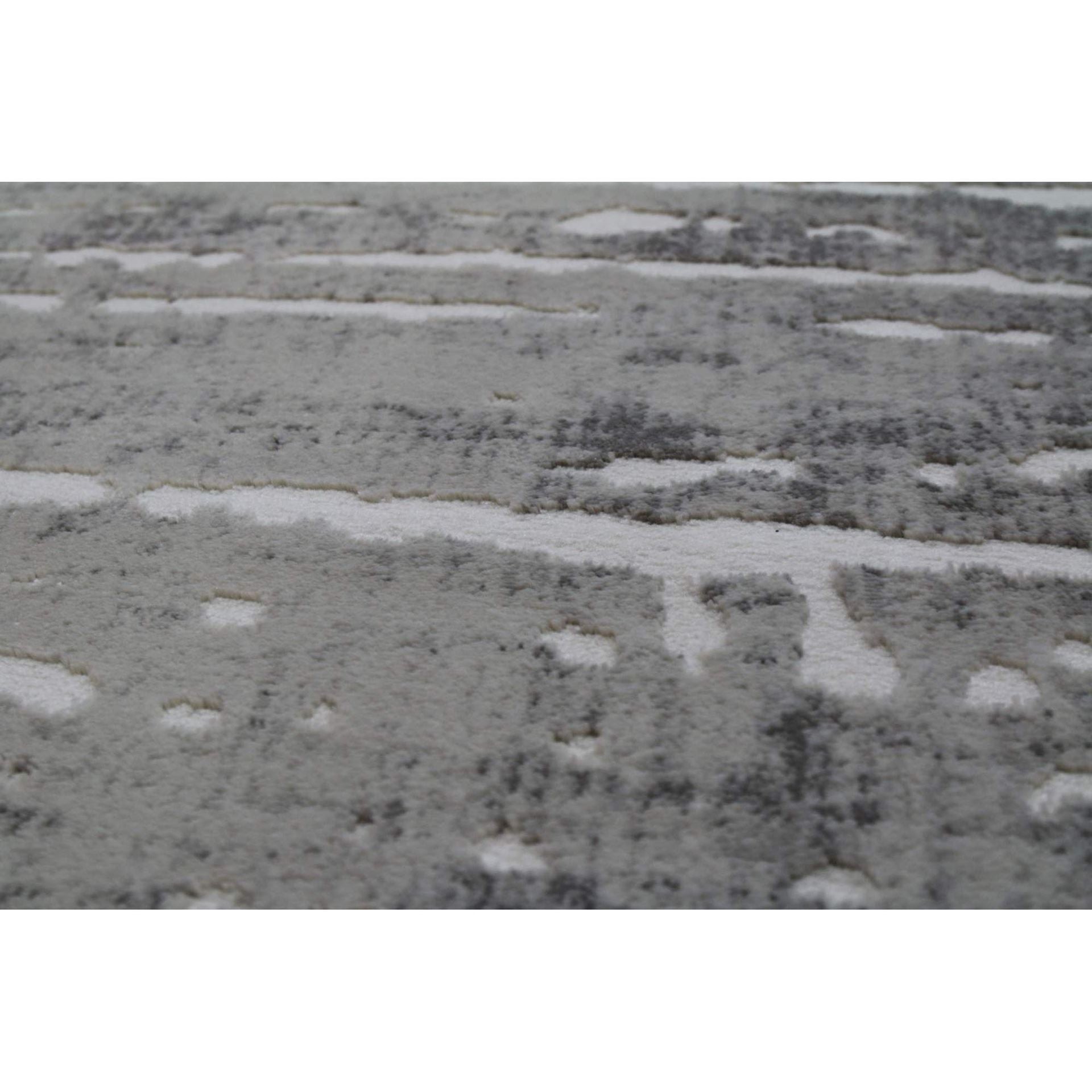 Sofia 3D Textured Gray Striped Rug
