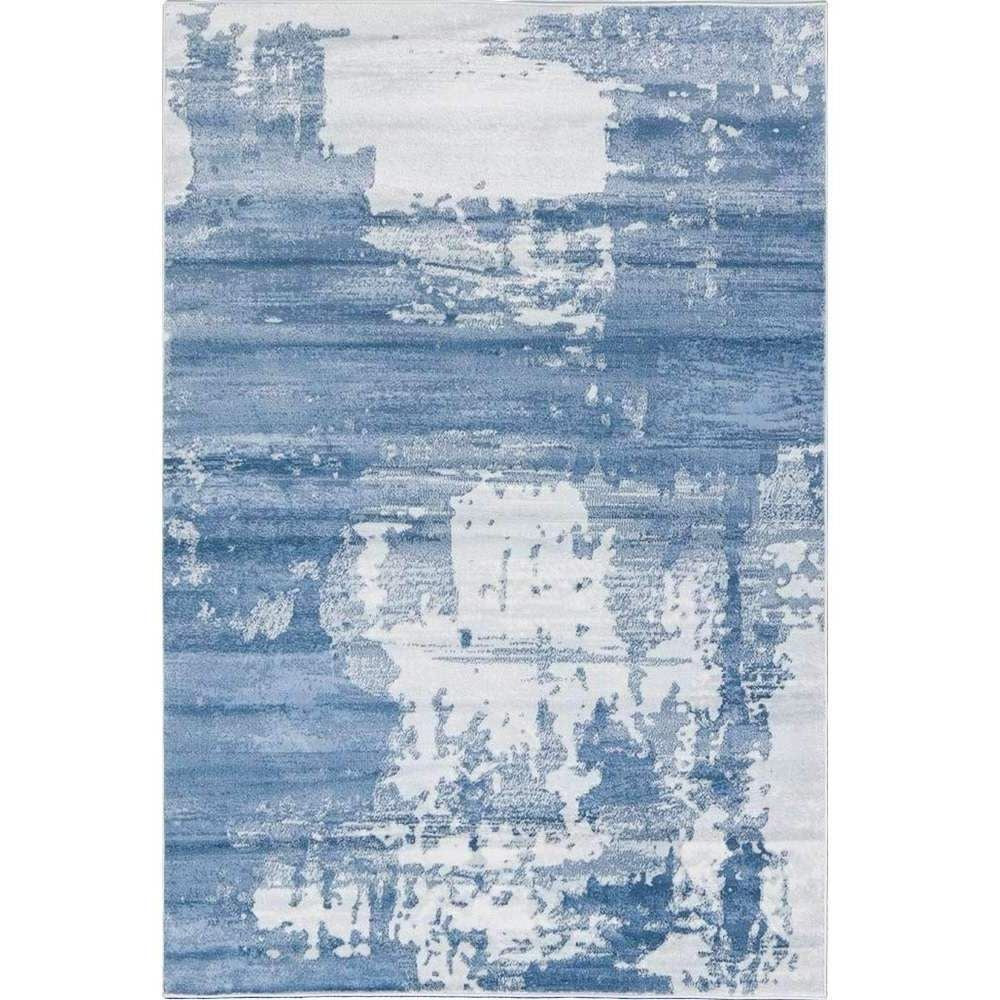 Abstract Area Rug Blue