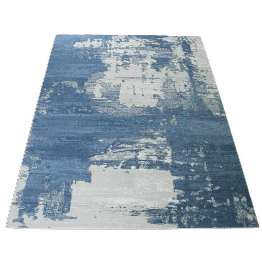 Abstract Area Rug Blue