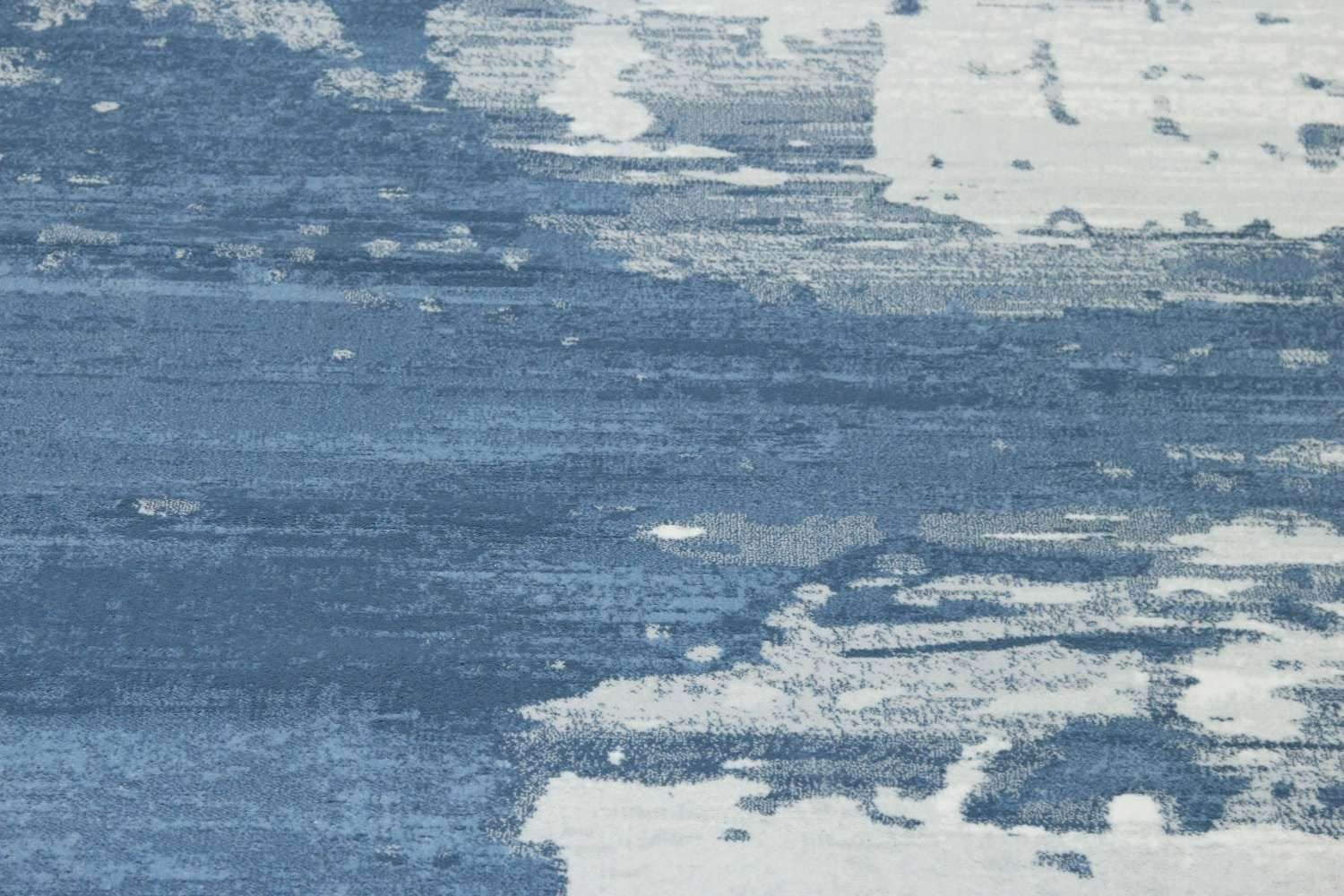 Abstract Area Rug Blue