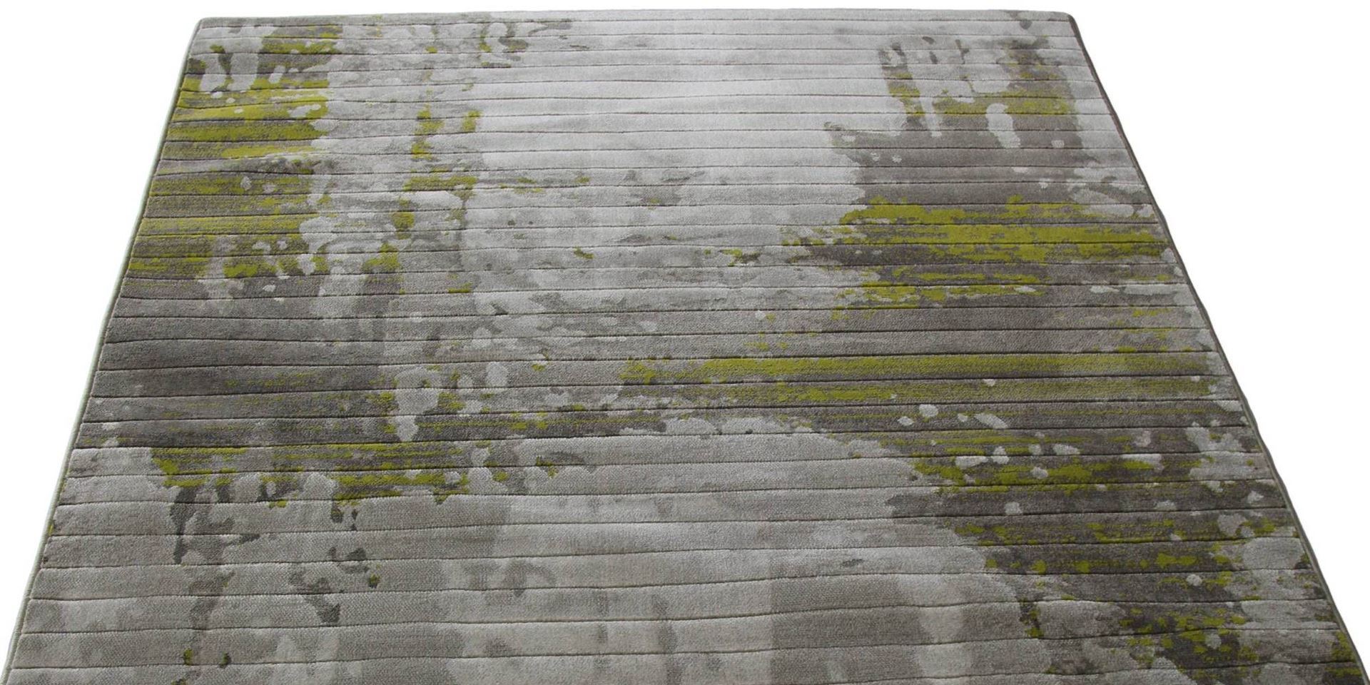 Pacific Abstract Art Green Rug
