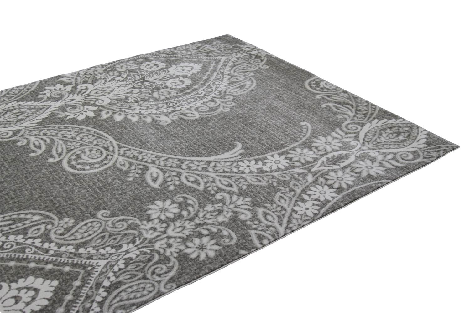 Pacific Damask Tone on Tone Gray Rug