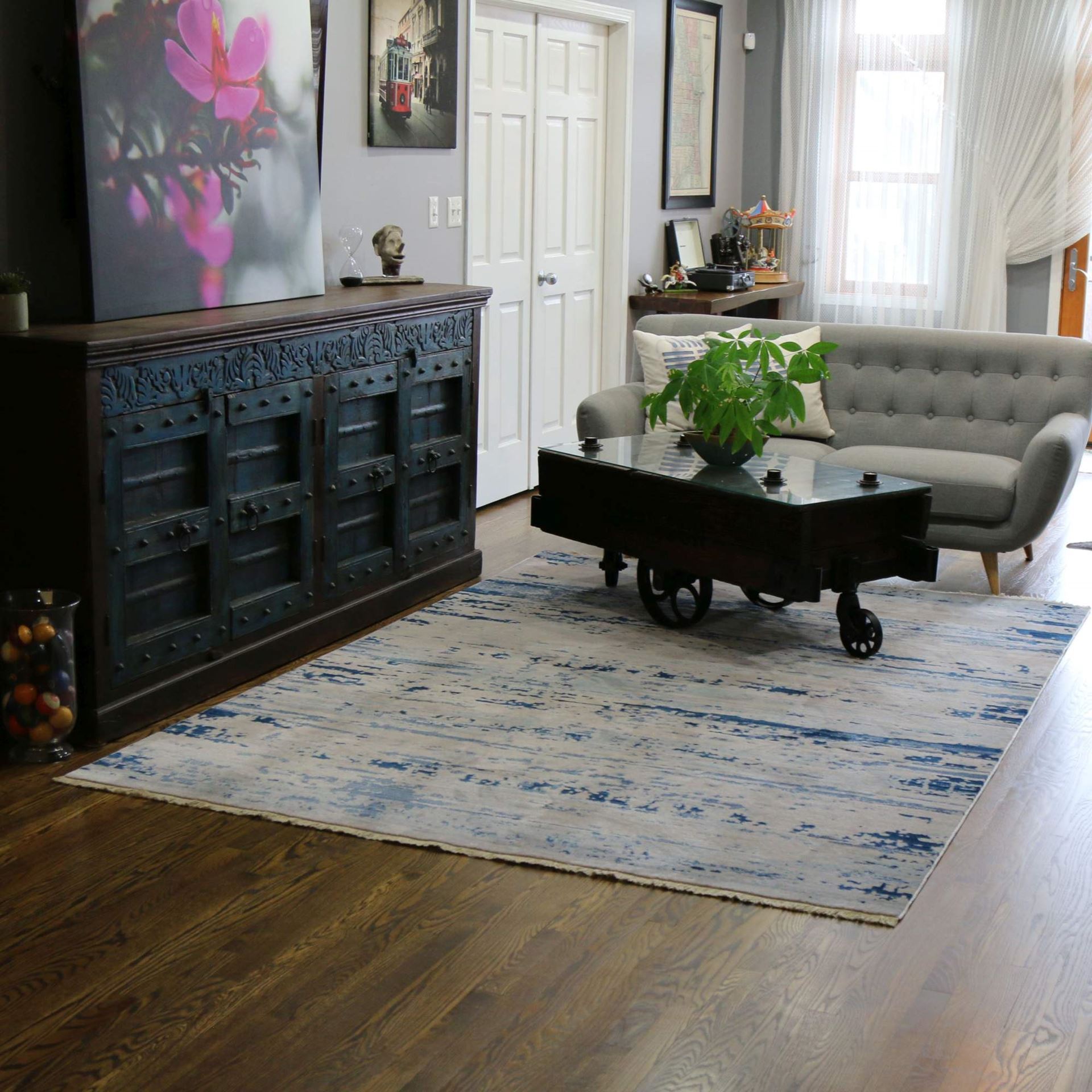 Picasso Relined Blue Rug