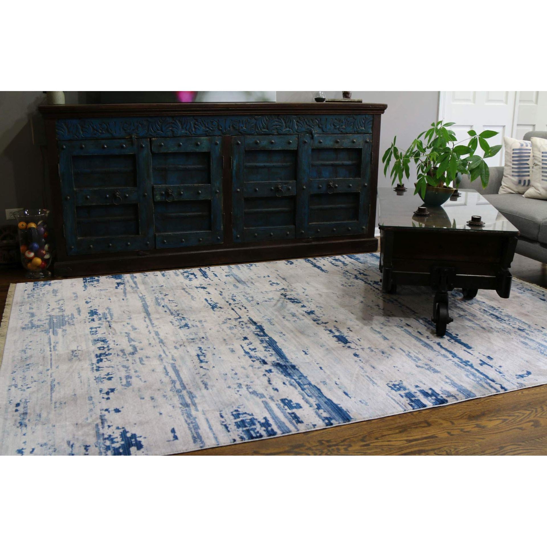 Picasso Relined Blue Rug