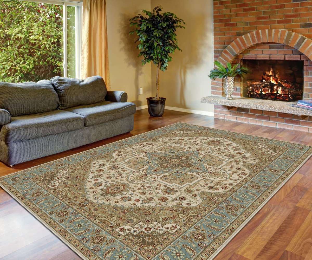 Serapi Persian Rug Blue