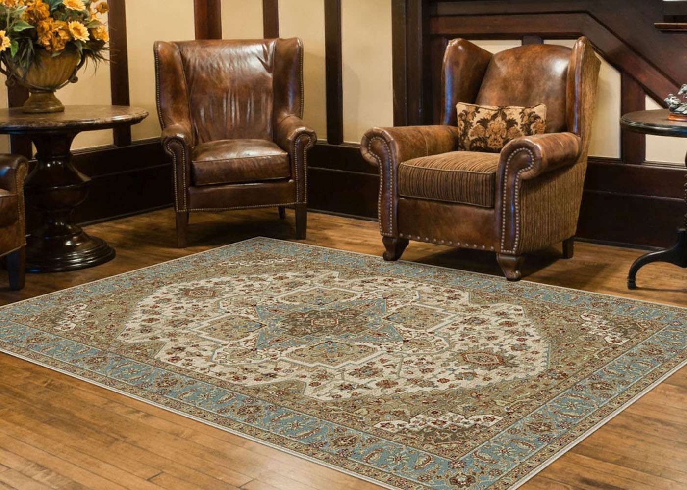 Serapi Persian Rug Blue