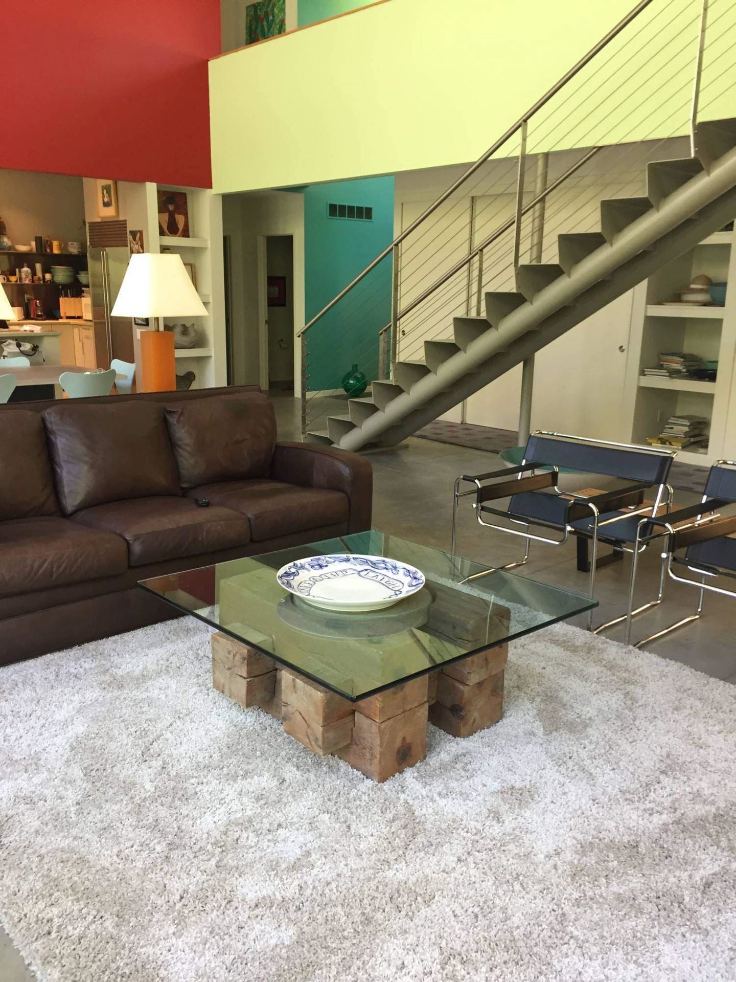 Shag Rug Solid Beige
