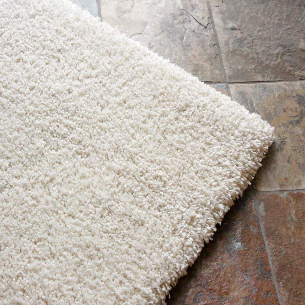 Shag Rug Solid Ivory