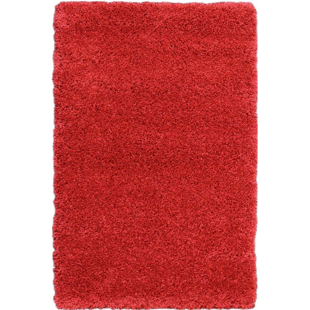 Shag Rug Solid Red