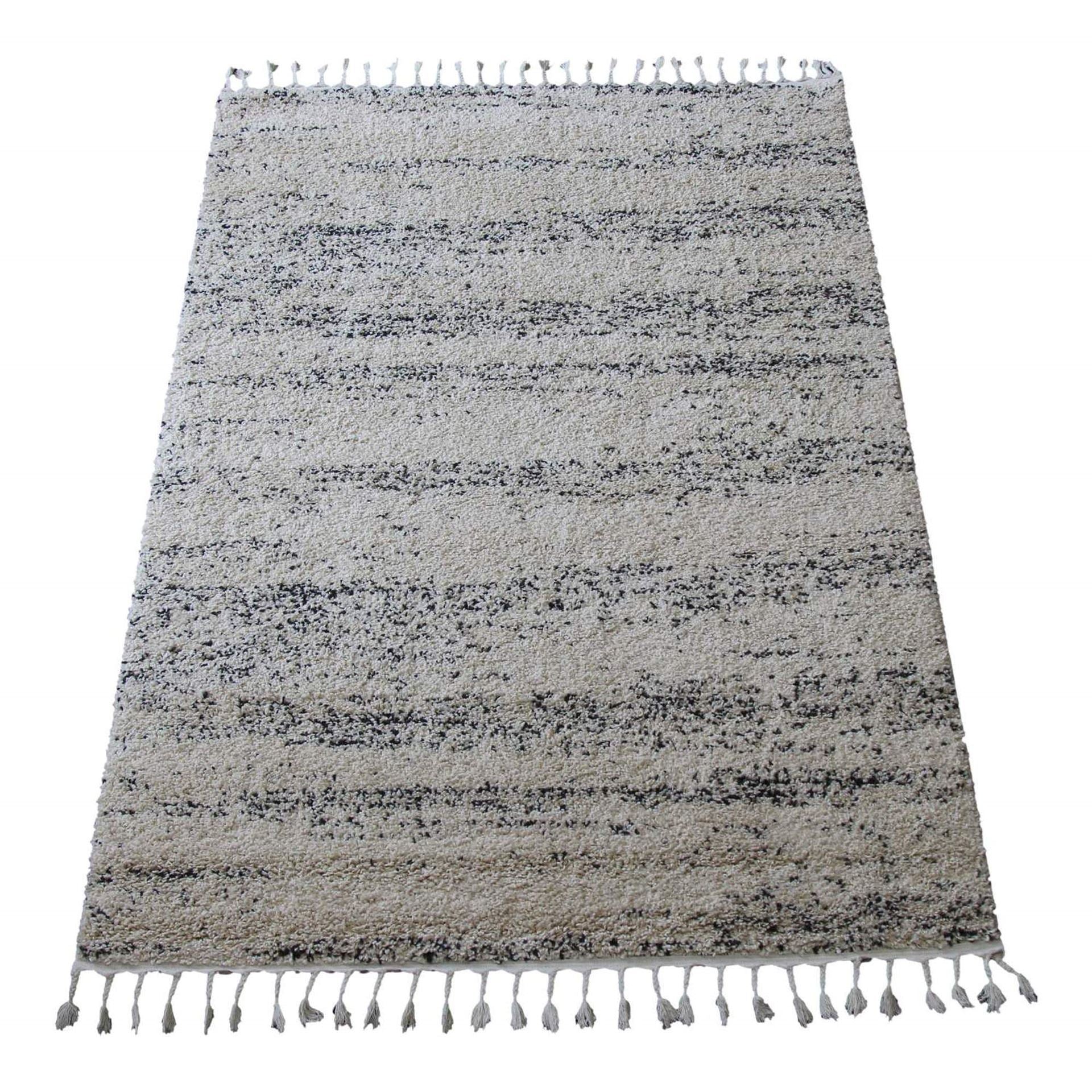 Tassel Plush Shag Abstract Rug