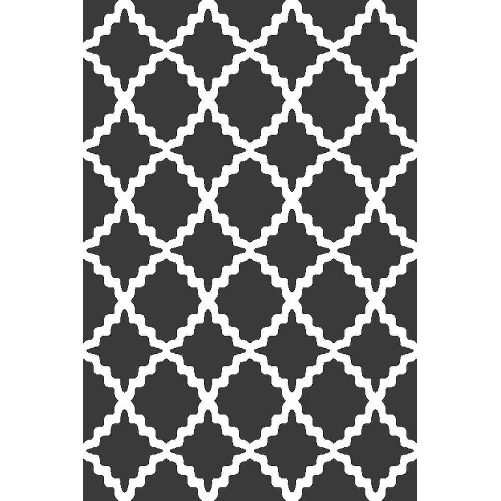Trellis Dark Gray Rug