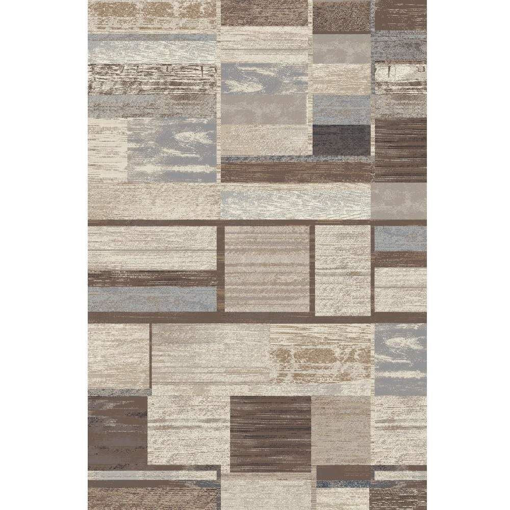 Versatile Neutral Brown Rug