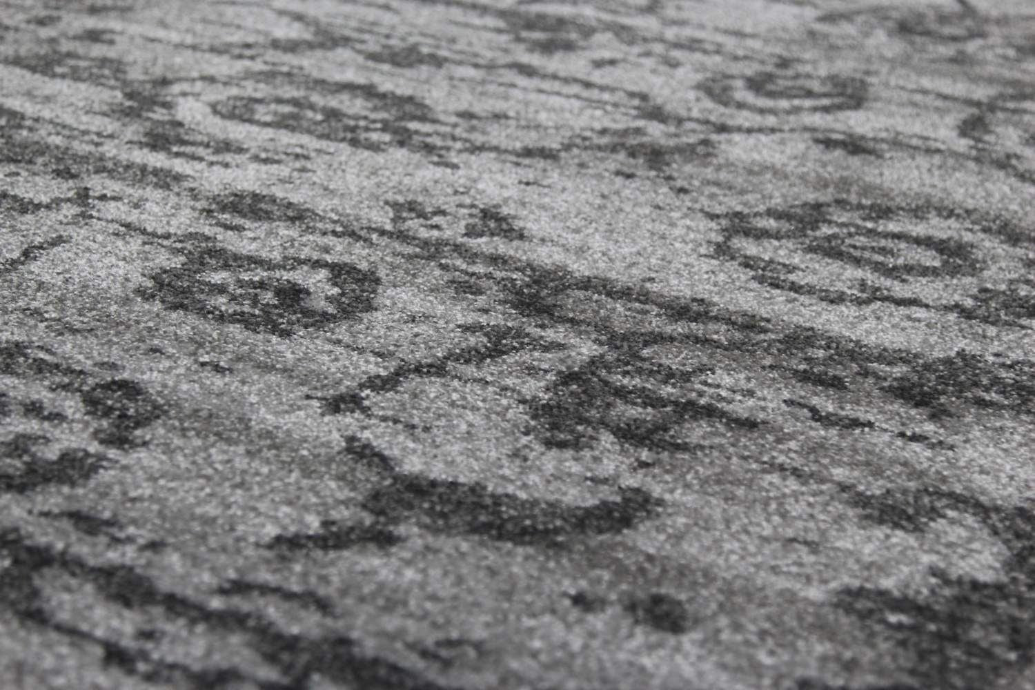 Vintage and Faded Look Gray Rug